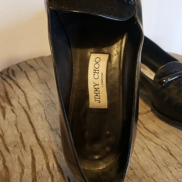 - Jimmy choo men"s black moccasins 40 1/2